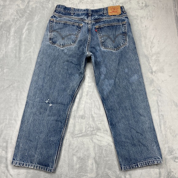 Vinatge Levi's 505 Jeans Mens 38x30 Blue Denim Regular Fit Straight Leg Outdoor - Picture 2 of 10